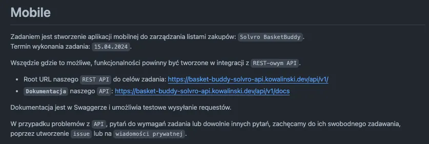 BasketBuddy - Recruitment Task preview
